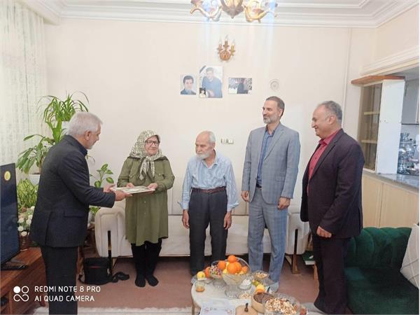 در راستای طرح سپاس و  تجلیل از خانواده معظم شهدا