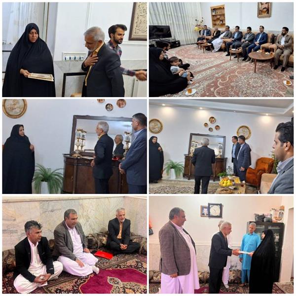 دیدار مشاور وزیر ارتباطات و فناوری اطلاعات با خانواده معظم شهدای استان سیستان و بلوچستان