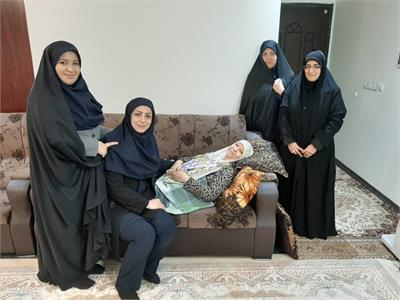 عیادت از همسر گرانقدر شهید ابراهیمی